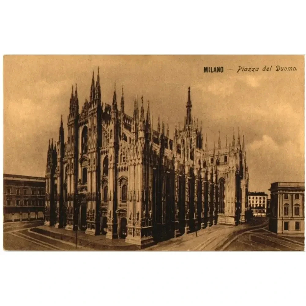 Milano Piazza Del Duomo Postcard